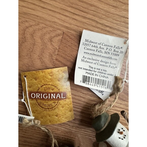 S'Mores Christmas Ornament‎ Fishing Angler Marshmallows NWT Will Separate - Picture 4 of 4